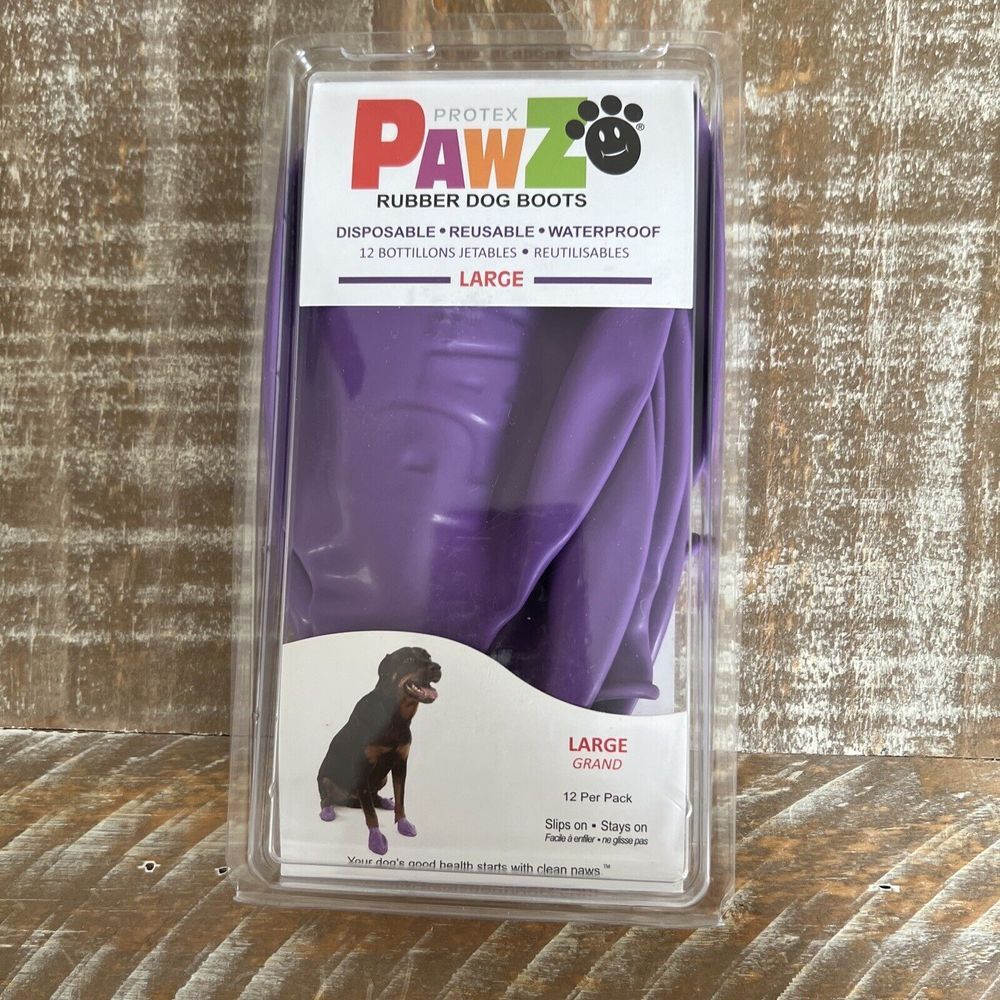 Protex Pawz Rubber Dog Boots‎ 12 Disposable Reusable Waterproof Large Size New